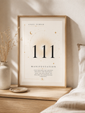 111 Angel Number Print – Manifestation Wall Art