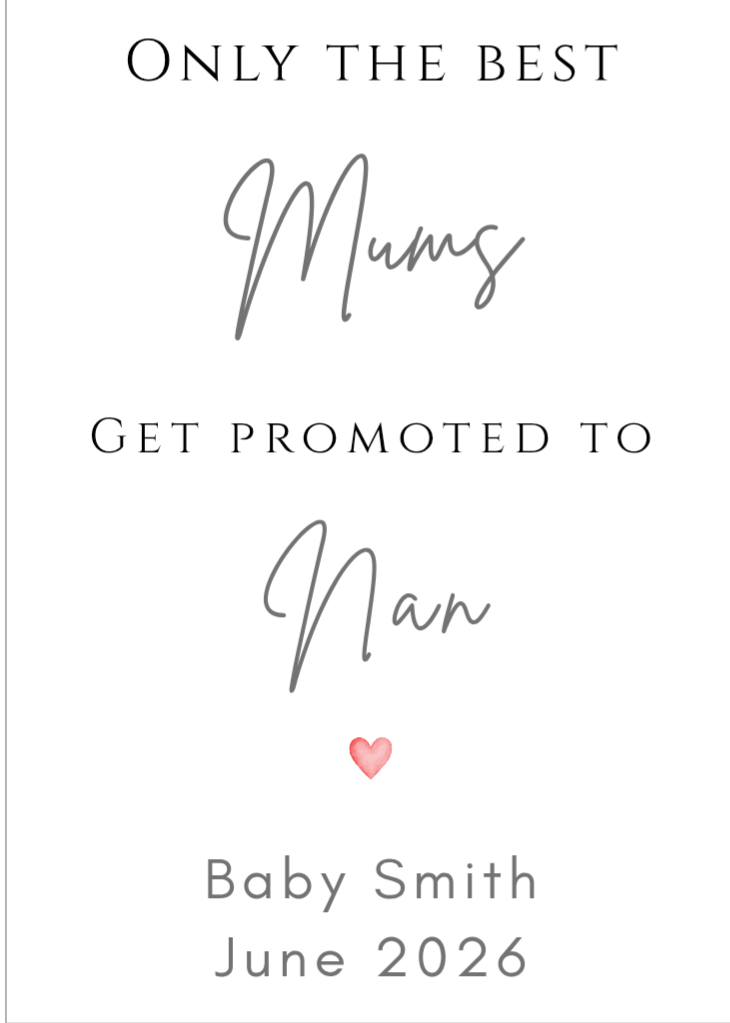 Pregnancy Reveal Wine Label