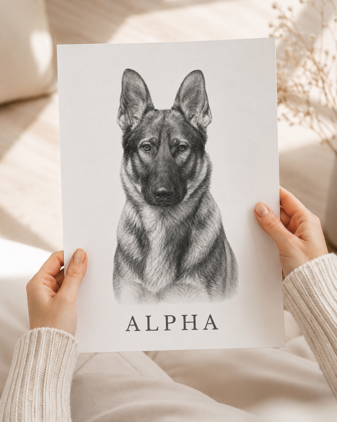 Luxury Custom Pet Portrait | Personalised Digital Download