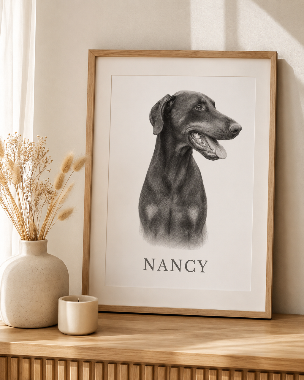 Luxury Custom Pet Portrait | Personalised Digital Download