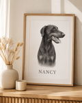 Luxury Custom Pet Portrait | Personalised Digital Download