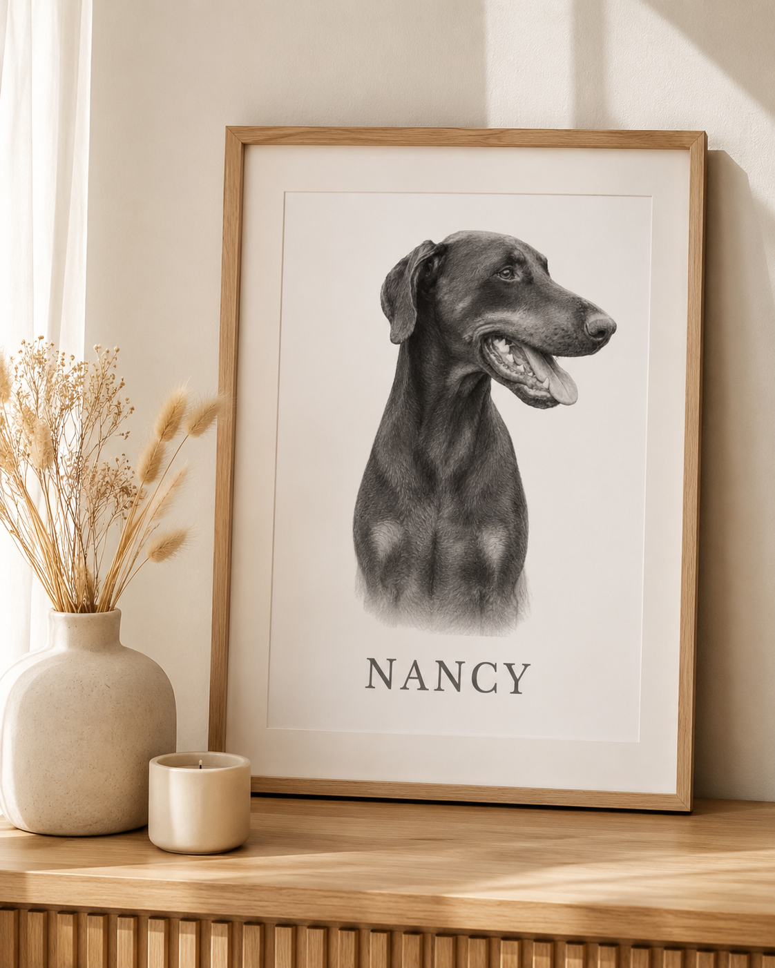 Luxury Custom Pet Portrait | Personalised Digital Download