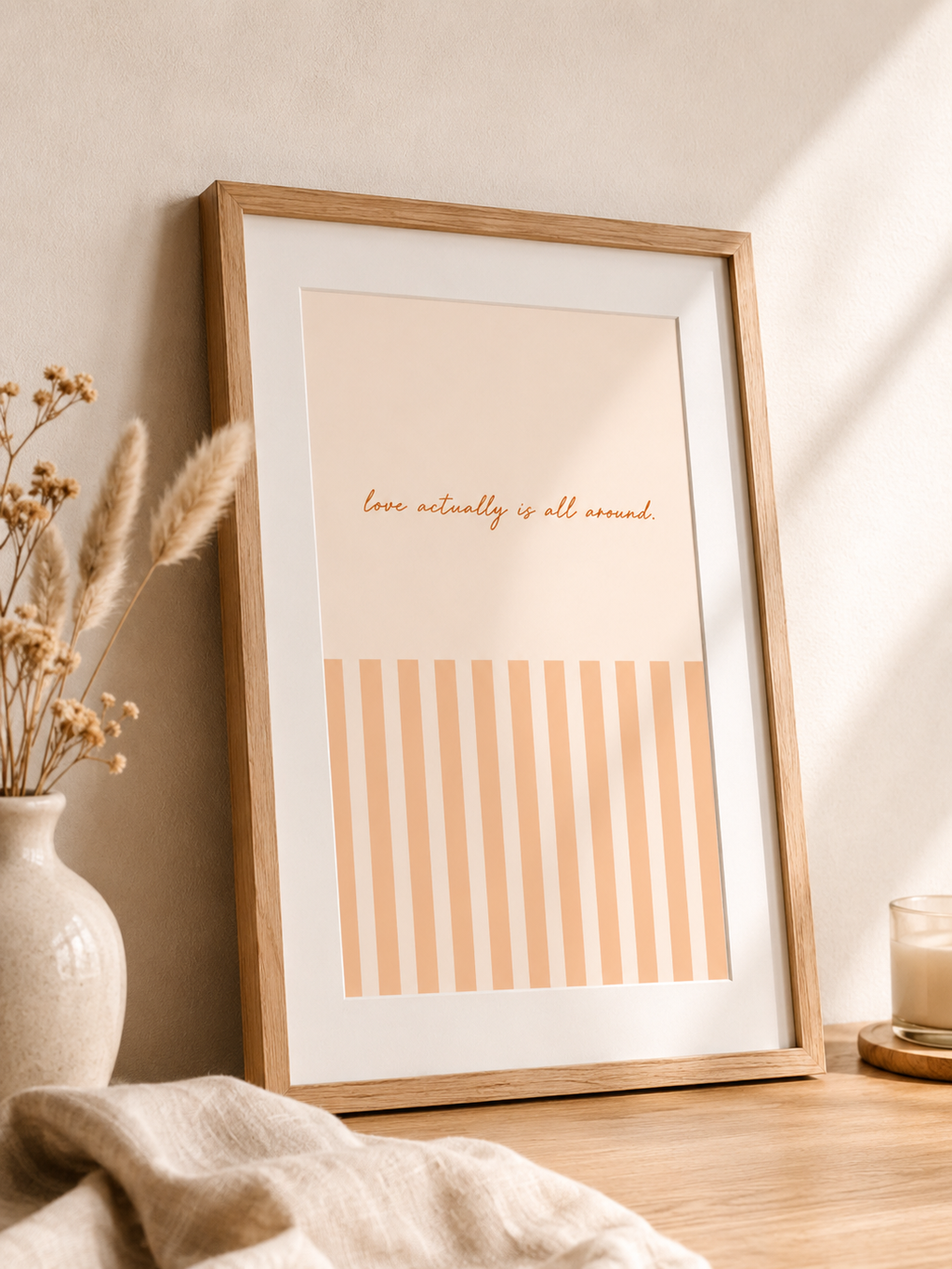 Love Actually inspired wall art - set of 3.