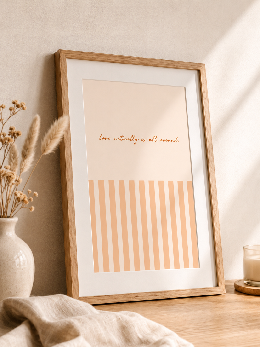 Love Actually inspired wall art - set of 3.