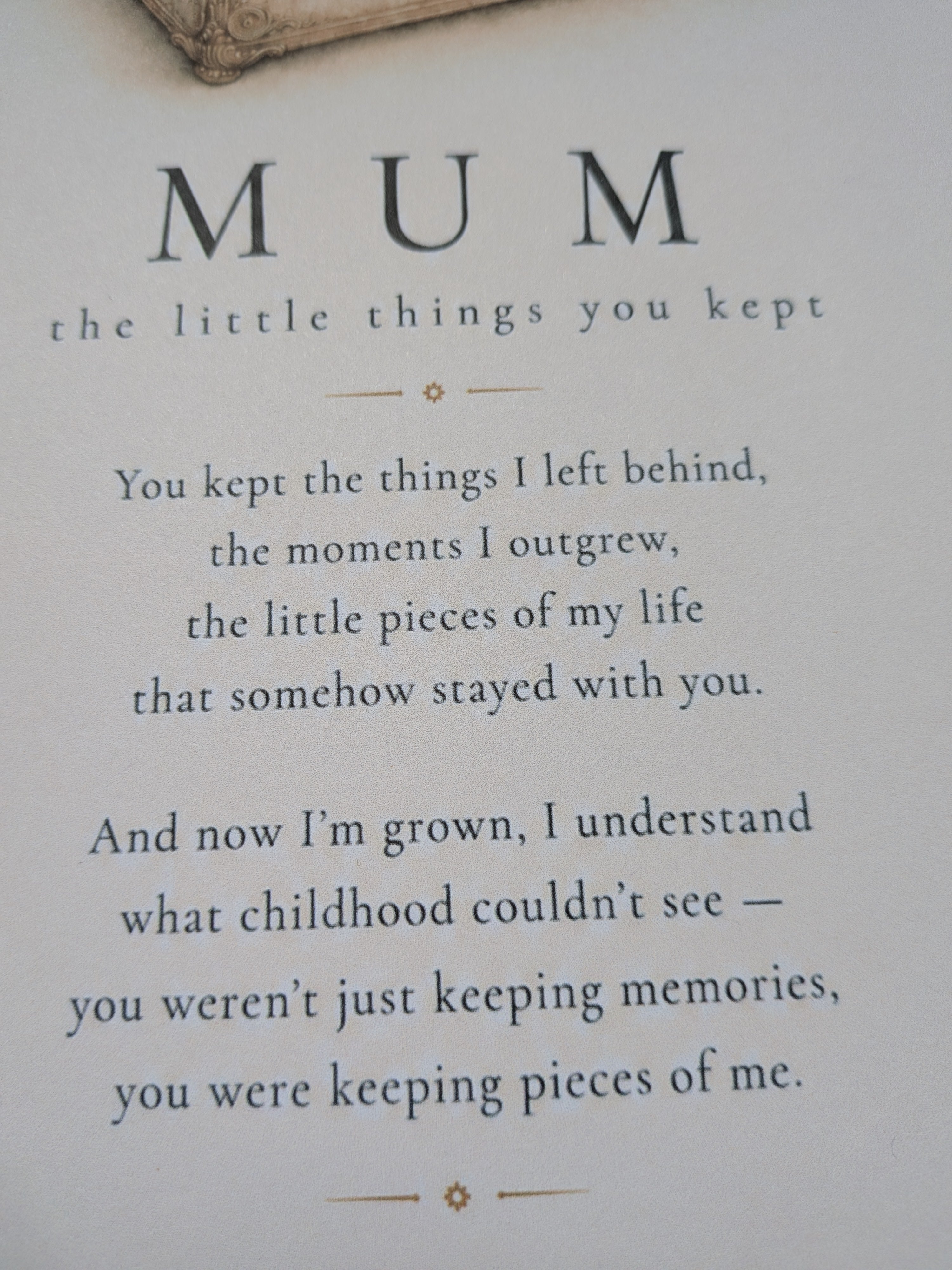 Mum – The Little Things You Kept | A4 Sentimental Print