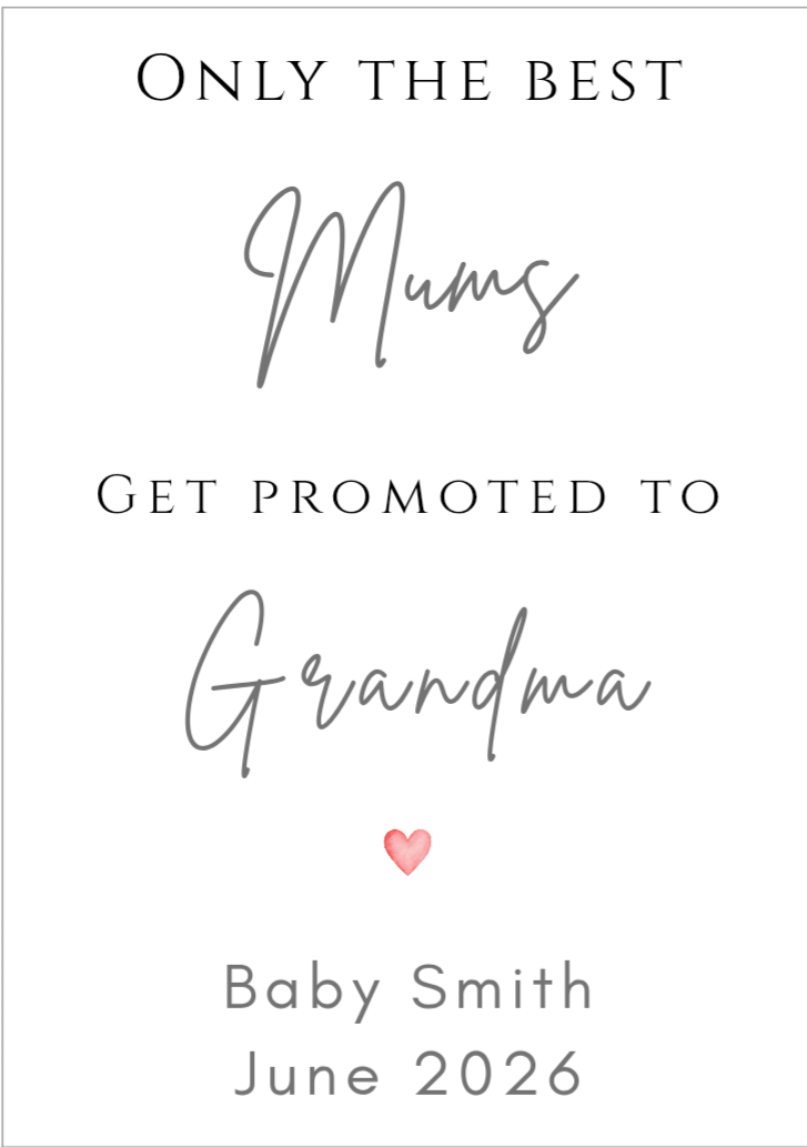 Pregnancy Reveal Wine Label