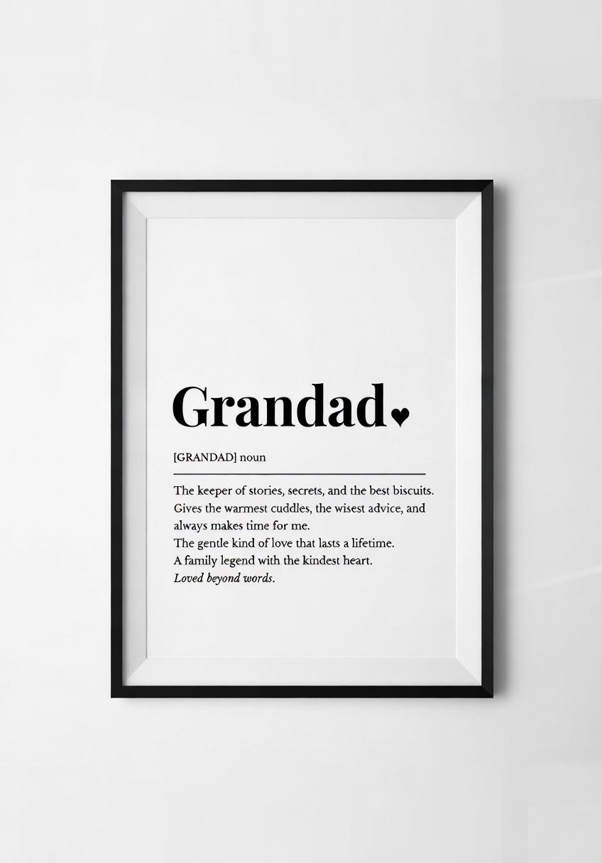 Grandad Noun Print