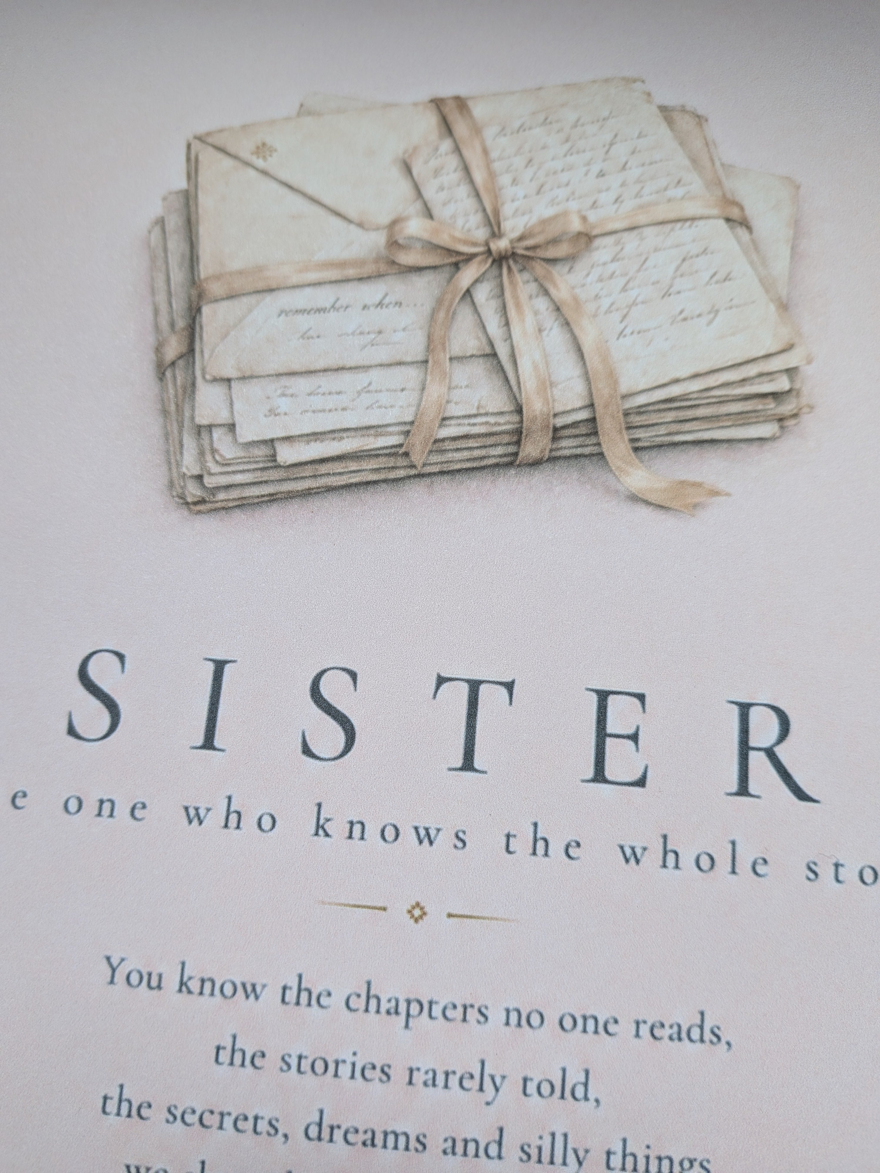 Sister – The One Who Knows the Whole Story | A4 Sentimental Print