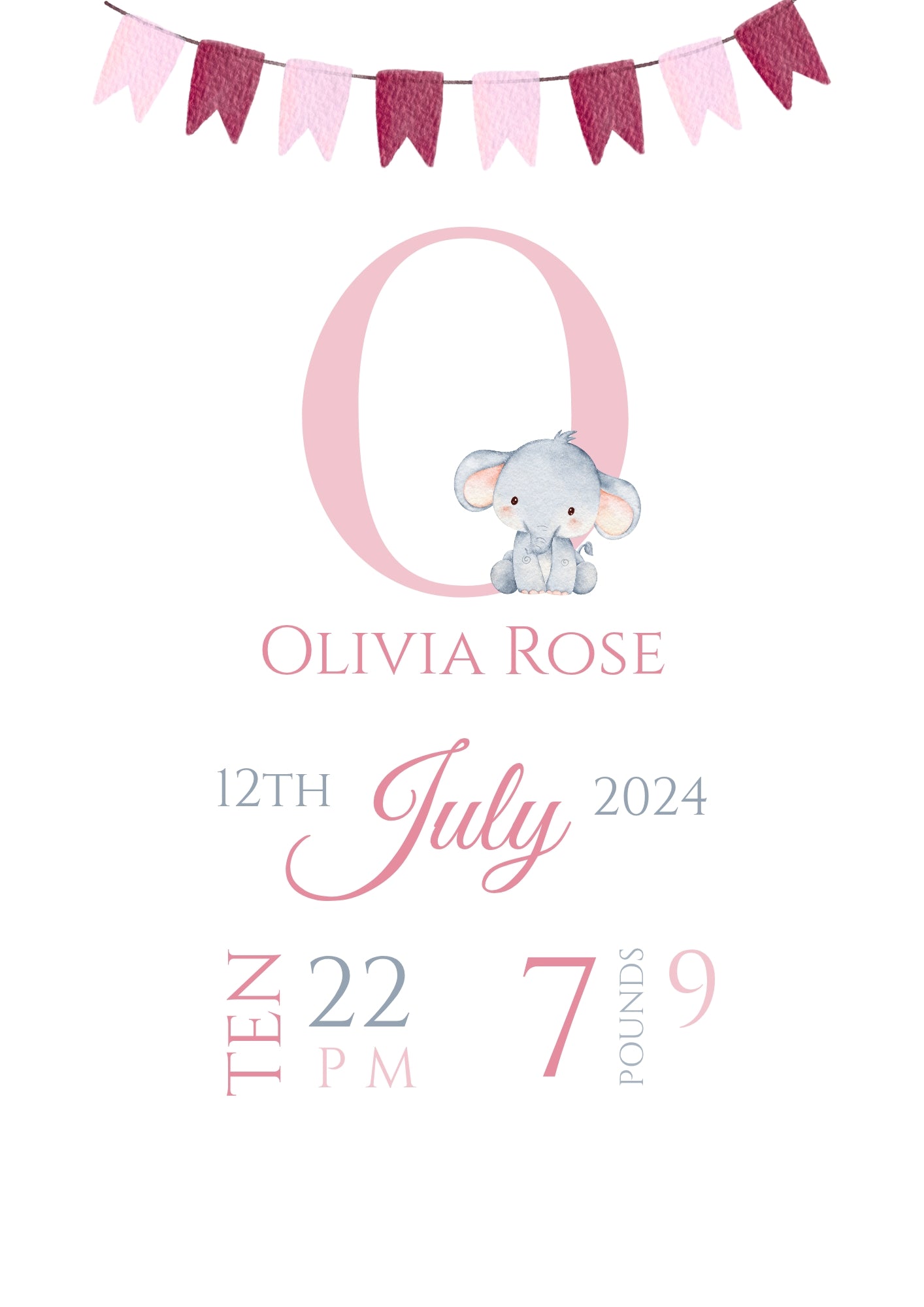 Personalised Baby Print