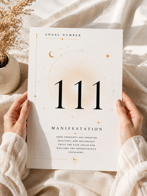 111 Angel Number Print – Manifestation Wall Art