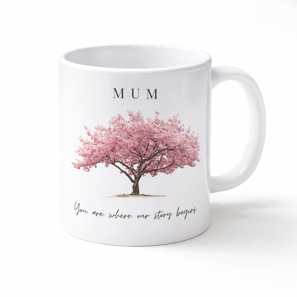 Personalised Family Tree Mug – Mum, Nan, Grandma or Custom Name