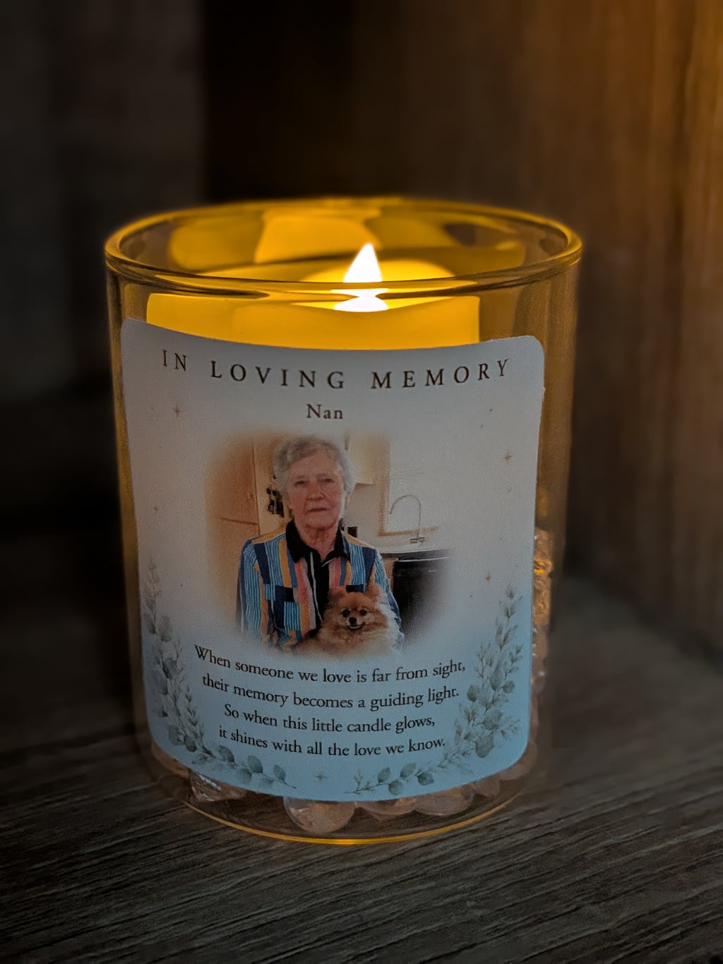 Personalised Photo Memorial Light – In Loving Memory