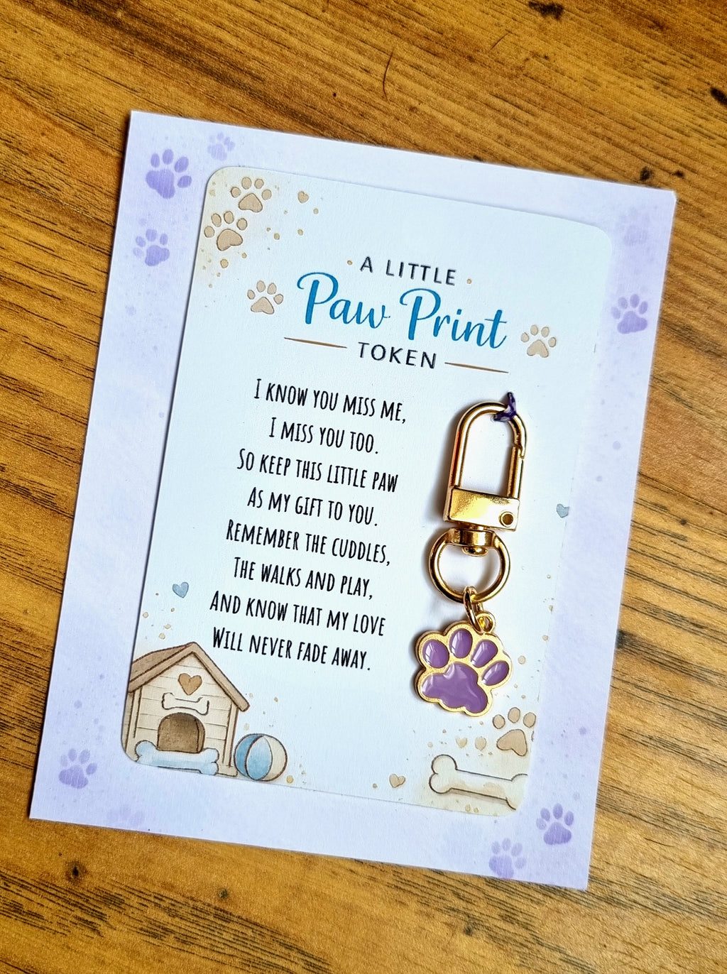 A Little Paw Print Token – Pet Memorial Gift