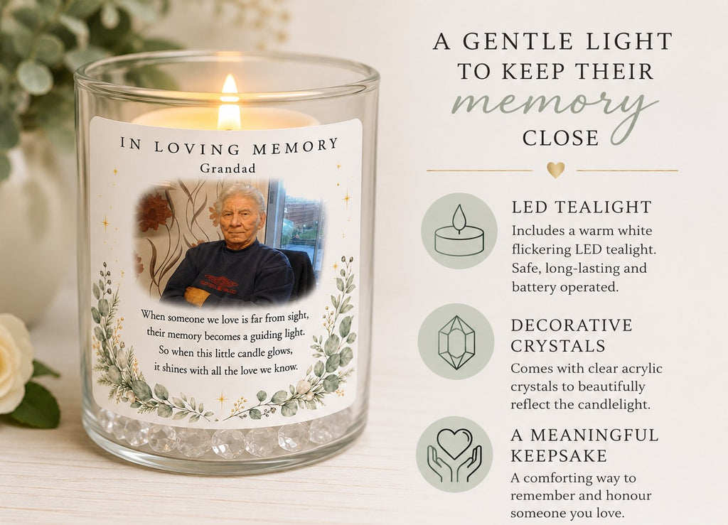 Personalised Photo Memorial Light – In Loving Memory