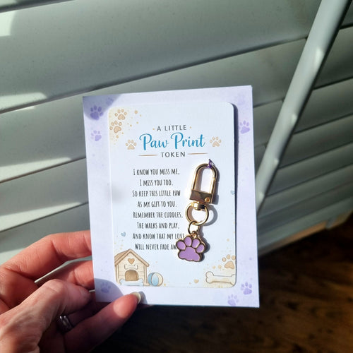 A Little Paw Print Token – Pet Memorial Gift