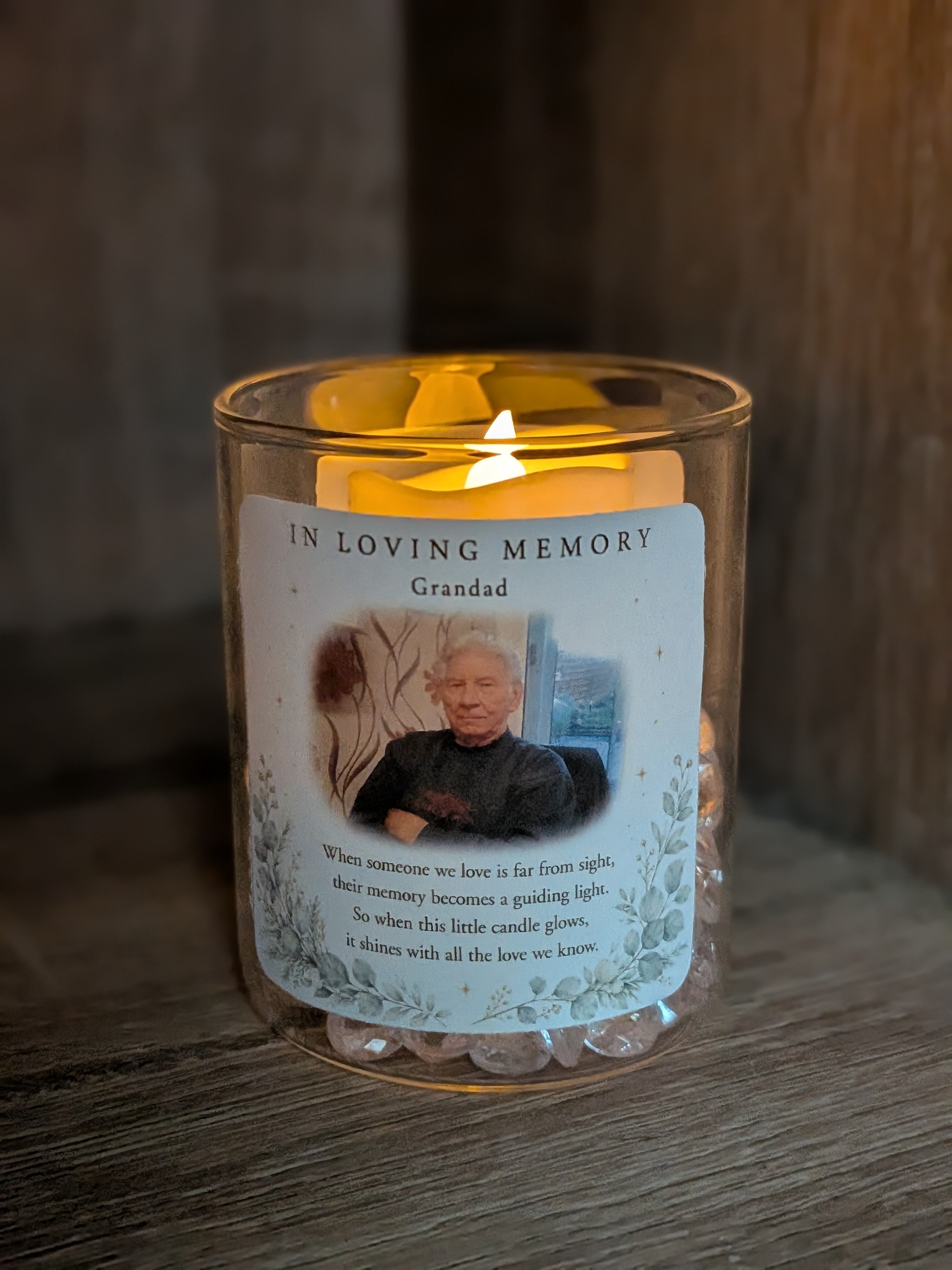 Personalised Photo Memorial Light – In Loving Memory