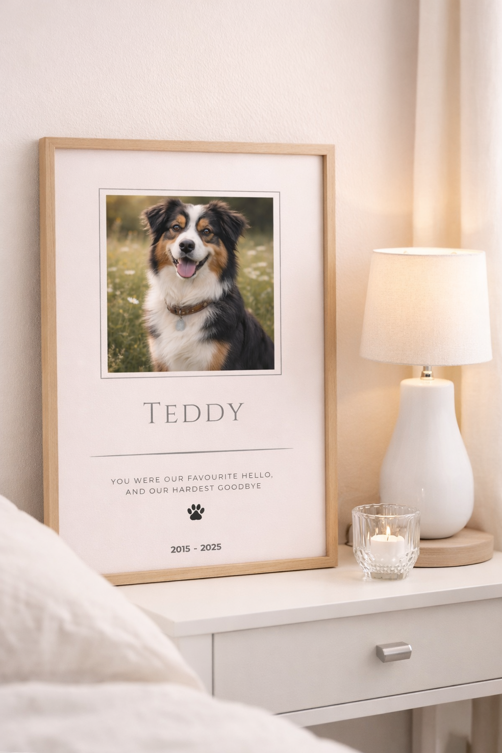 Personalised Pet Memorial Print