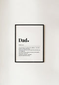 Dad Definition Print – Noun Wall Art Gift for Dad UK